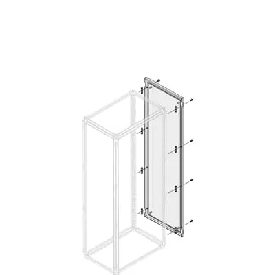 Contenitore montaggio a rack ABB 250 x 800 x 30mm
