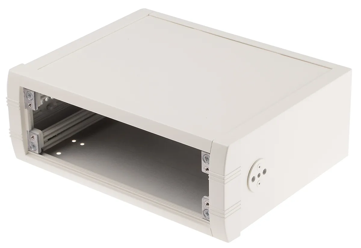 Contenitore per elettronica Metcase 230 x 180 x 85mm, in Alluminio, col. Bianco