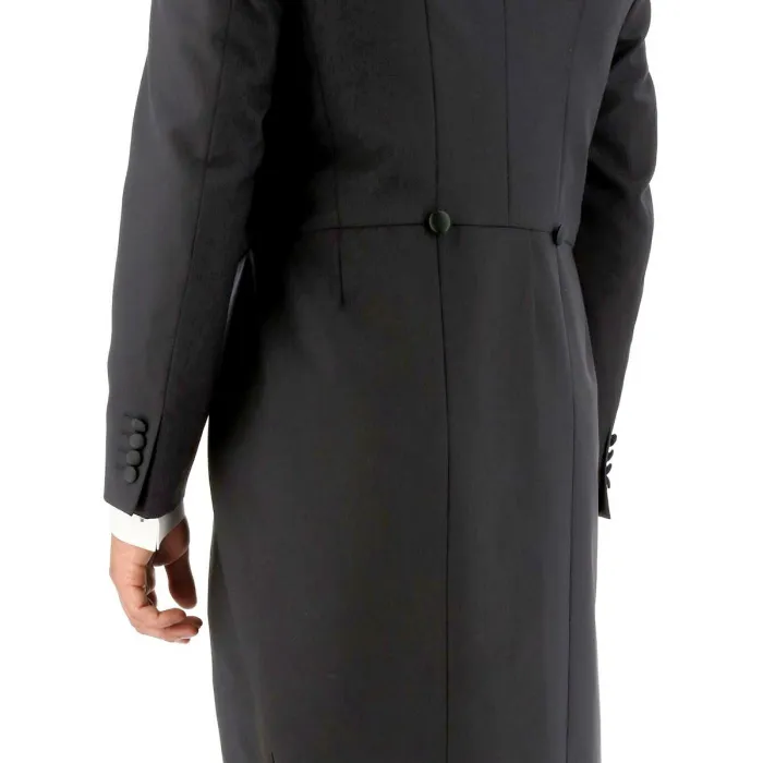 Costume con gonna in lana vergine Henk ter Horst 2 pezzi nero