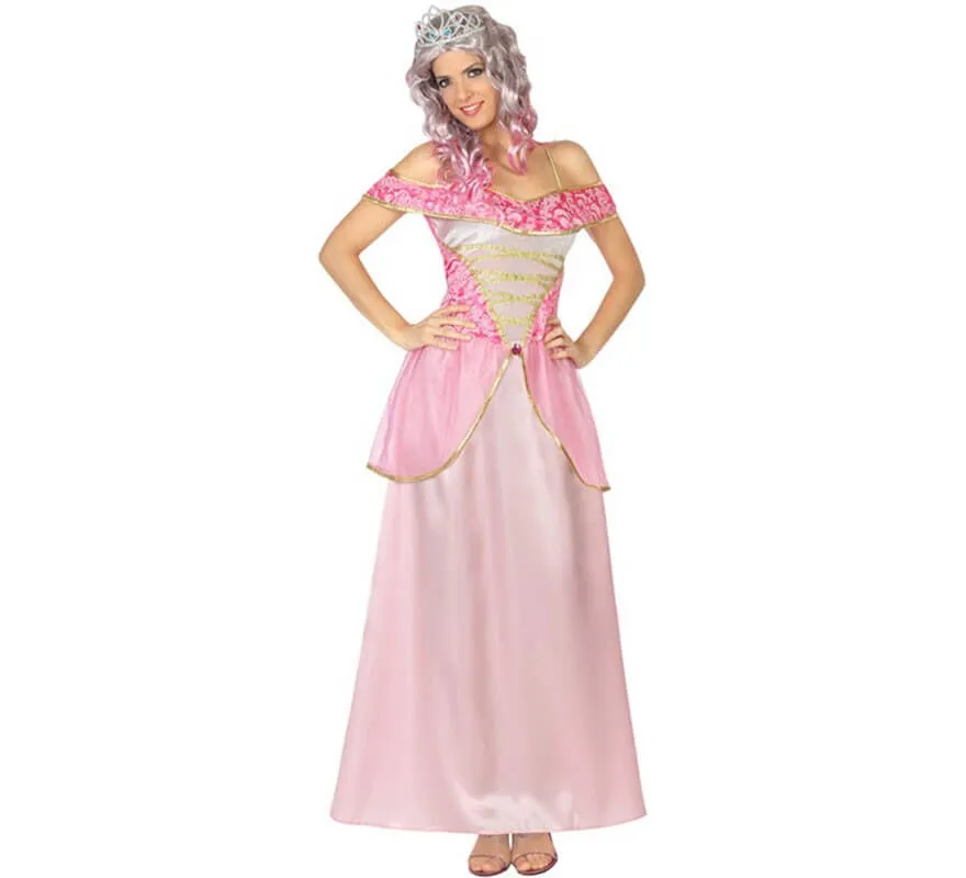 Costume da Principessa delle fiabe rosa per donna