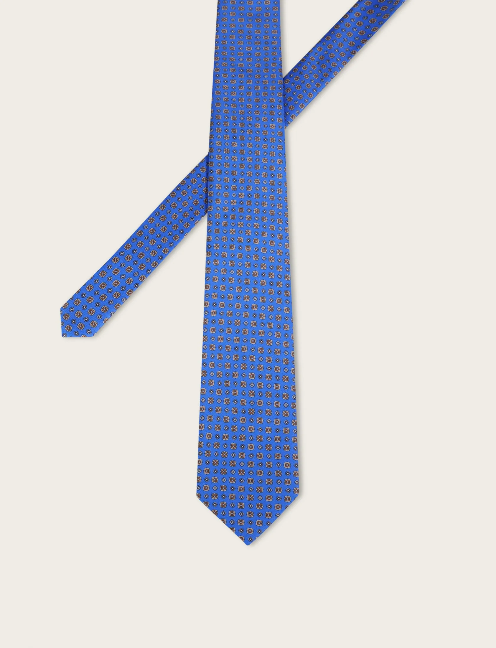 Cravatta motivo geometrico floreale