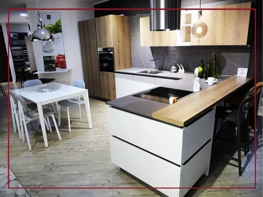 Cucina con penisola Arredo3 KALì CALCE