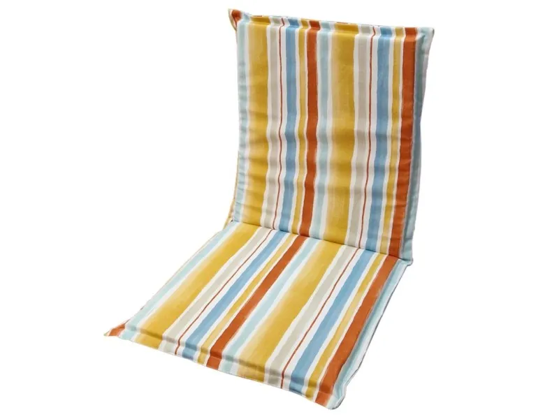 Cuscino spalla bassa con aletta 90x45 cm riga arancio