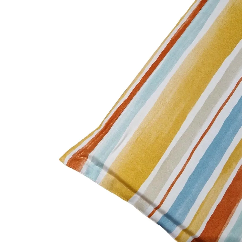 Cuscino spalla bassa con aletta 90x45 cm riga arancio