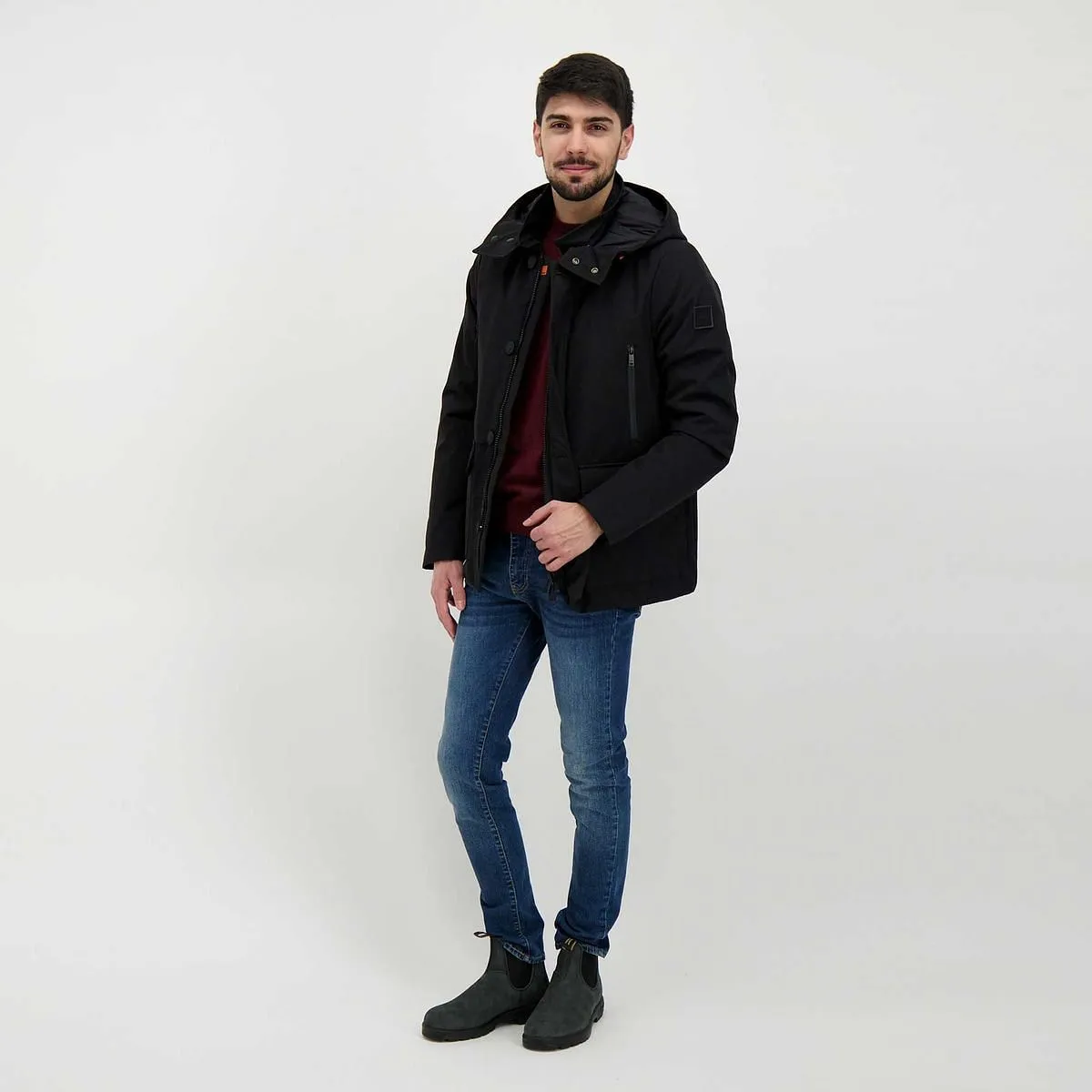      DEKKER PARKA CON CAPPUCCIO RANZA  
