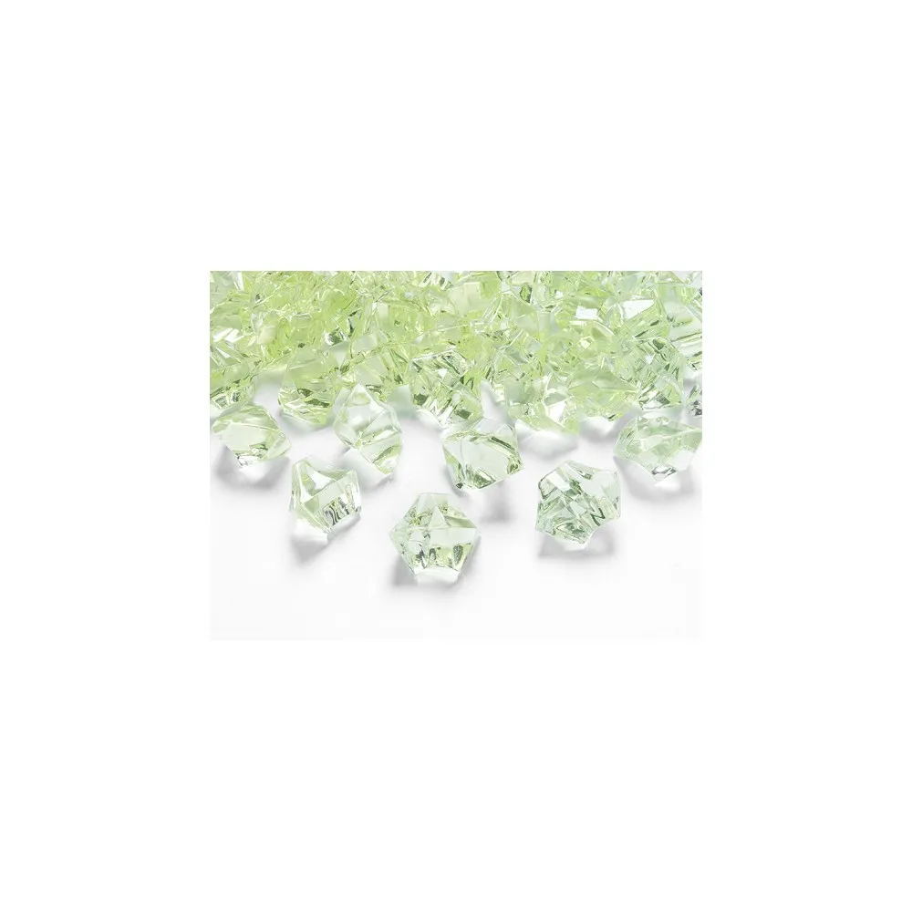 Diamantini Cristalli di Ghiaccio Acrilici per Decorazioni tavola Verde Chiarocf da 50 pezzi
