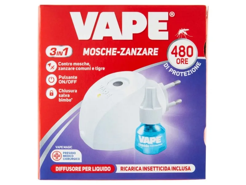 Diffusore liquido Vape Magic contro mosche e zanzare 22 ml