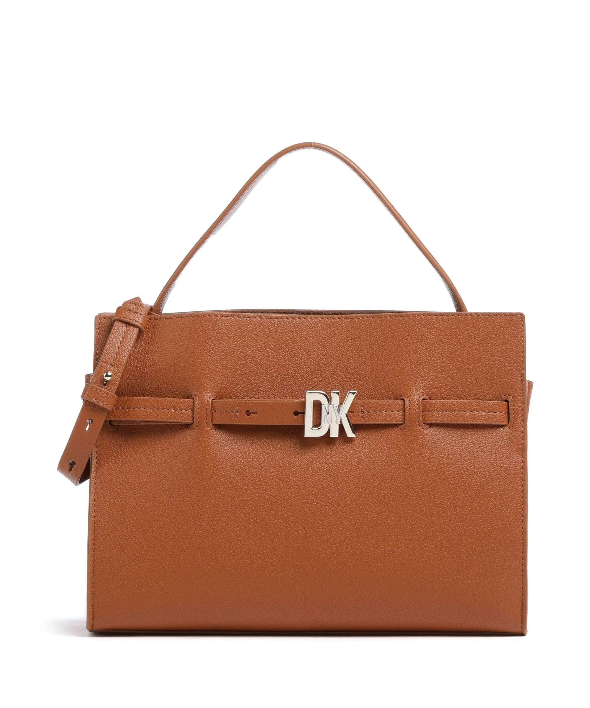  DKNY Bushwick Borsa a mano pelle di vacchetta grana cognac  