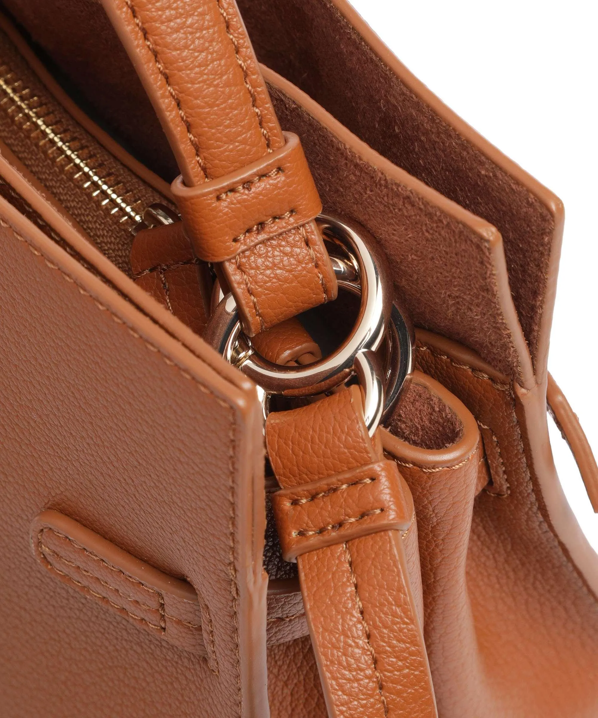  DKNY Bushwick Borsa a mano pelle di vacchetta grana cognac  