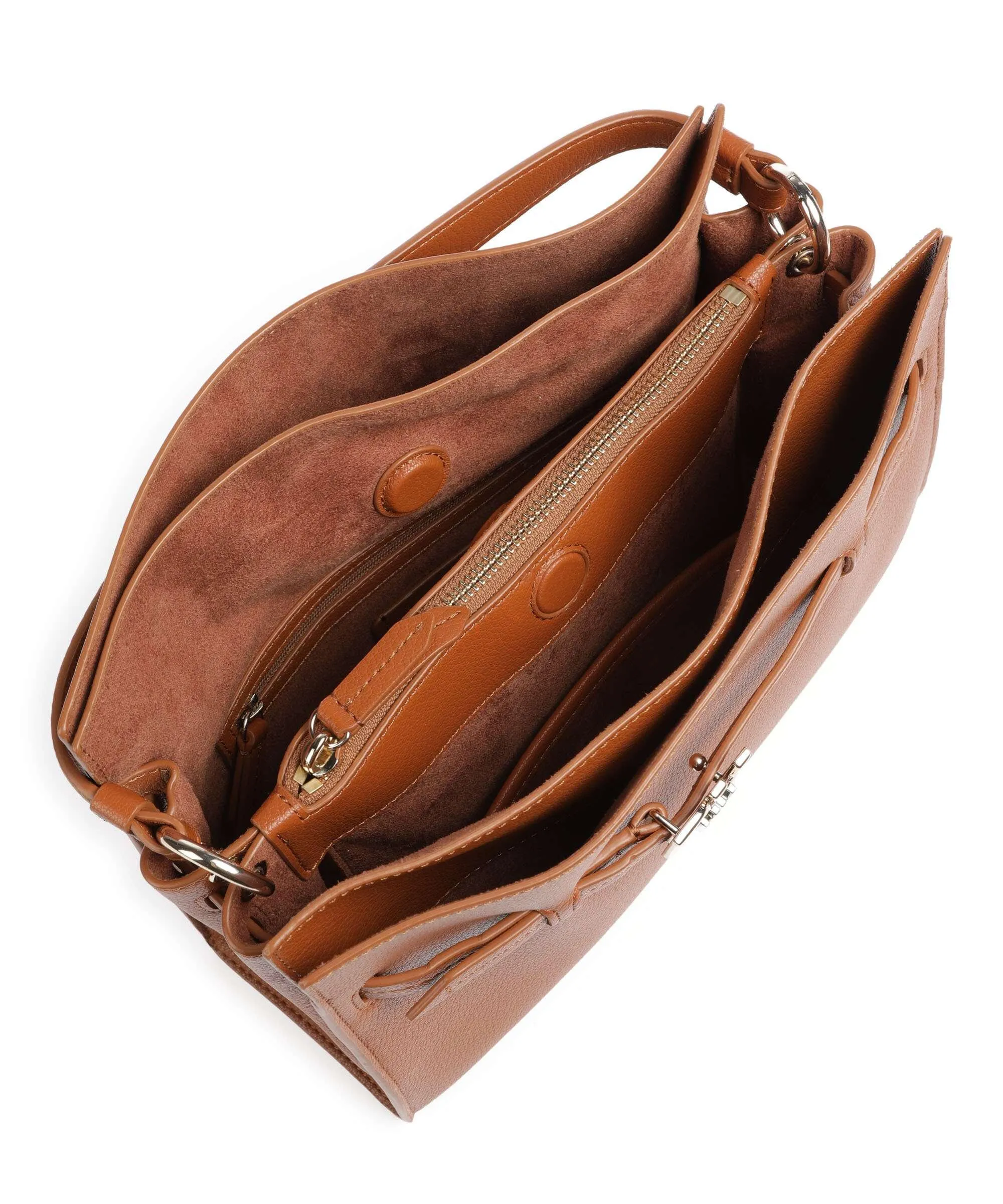  DKNY Bushwick Borsa a mano pelle di vacchetta grana cognac  