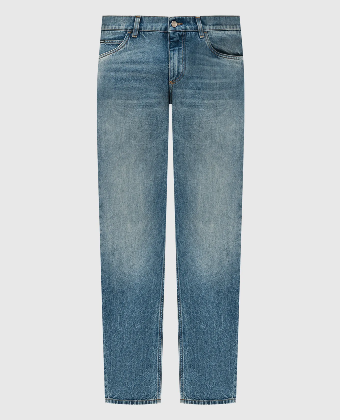 Dolce&Gabbana Jeans blu con logo metallico GYJCCDG8KY2