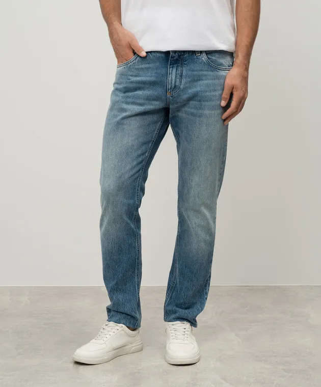 Dolce&Gabbana Jeans blu con logo metallico GYJCCDG8KY2