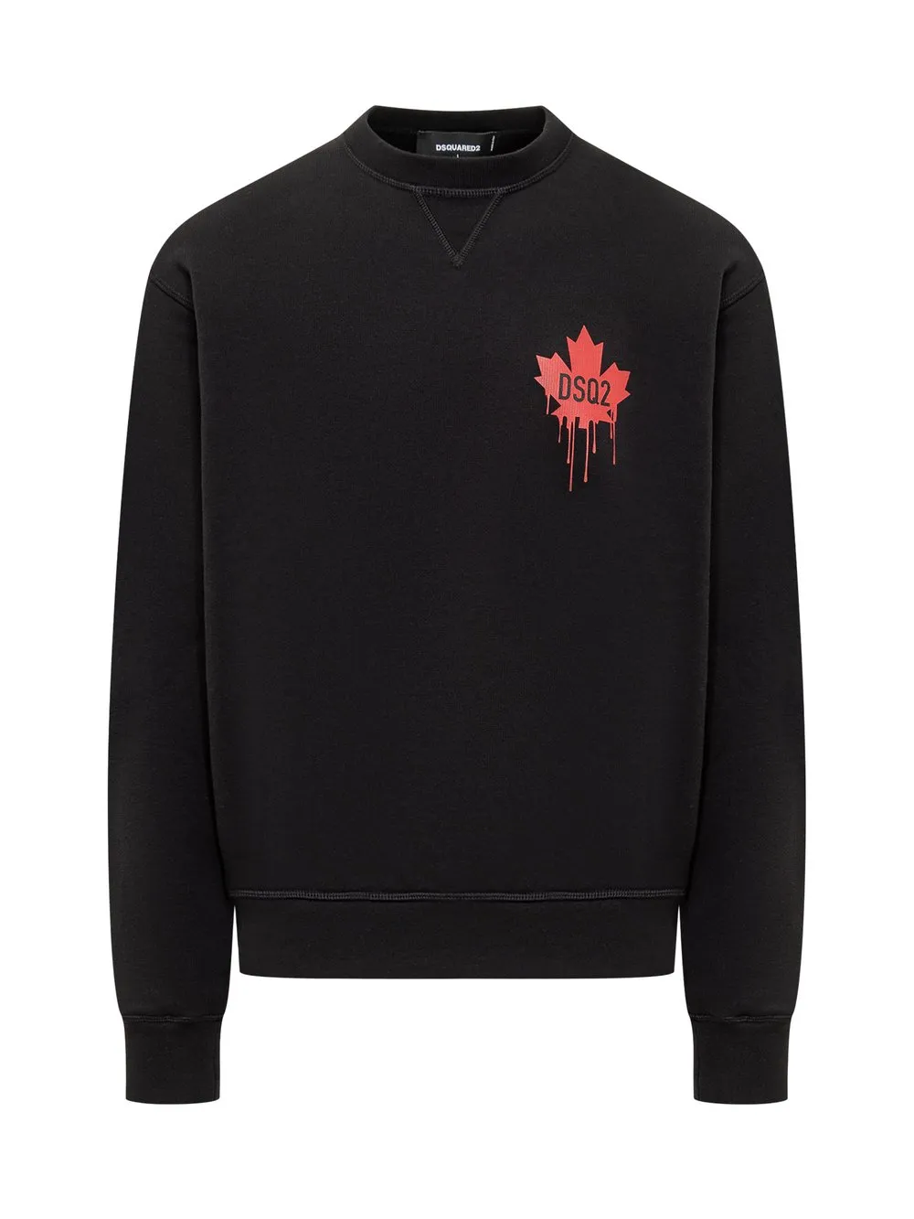 DSQUARED2 Felpa Red Maple Leaf 