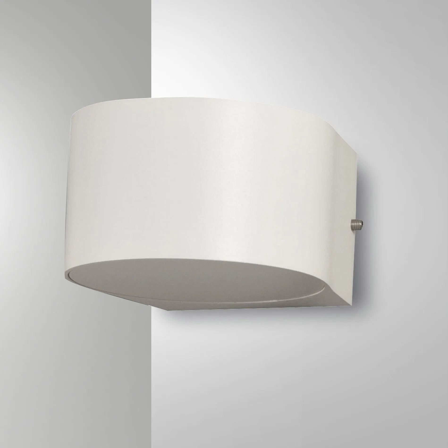 Fabas Luce  Applique da parete per esterno a LED con struttura in alluminio e vetro Lao - 6W - 3000k Luce Calda