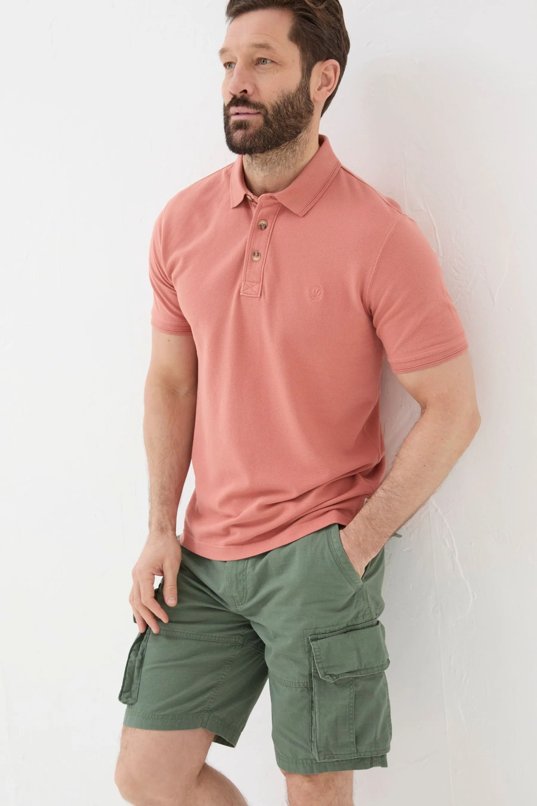 FatFace Pique Polo Shirt