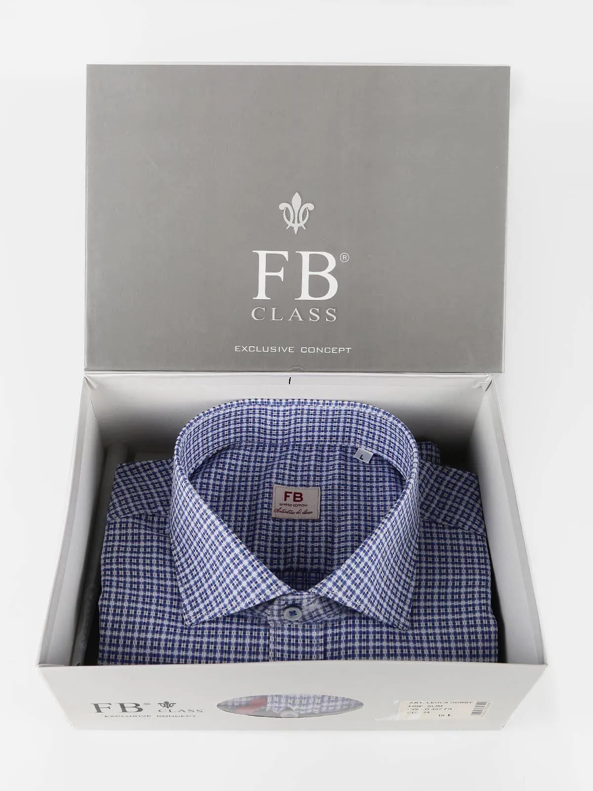 Fb Chemise homme coupe slim à carreaux