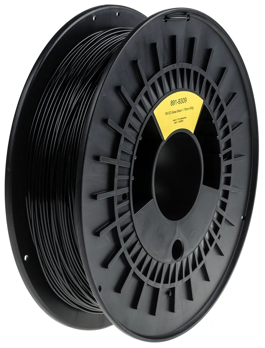 Filamento per stampante 3D RS PRO, PET-G, Nero, diam. 1.75mm