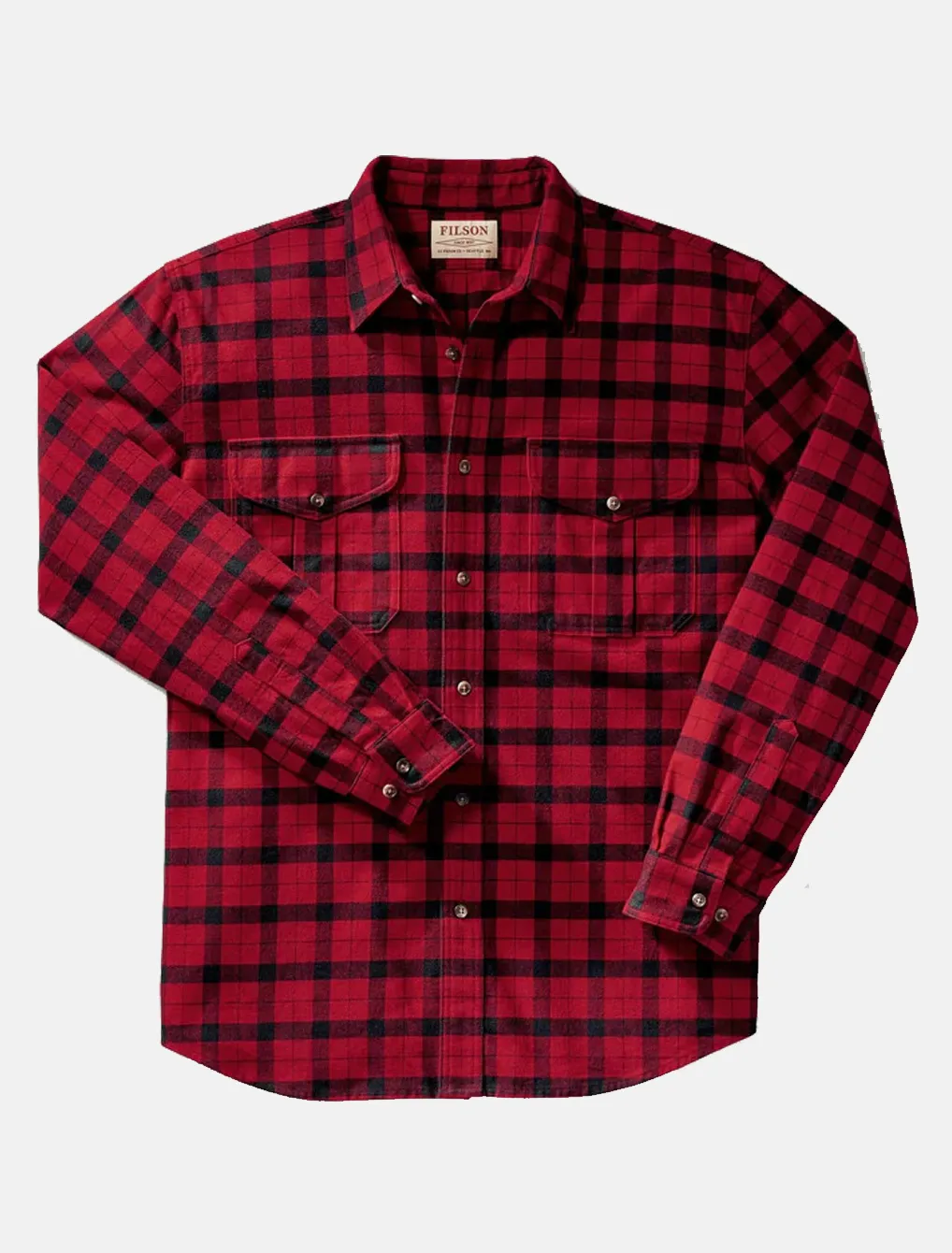 Filson Alaskan Guide Shirt Red Black Plaid