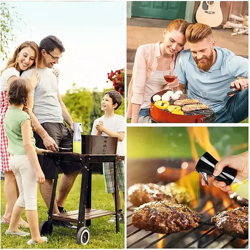 Flacone Spray per olio da 200/300ml BBQ Cooking spruzzatore per olio d'oliva cucina Spray per olio da forno bottiglia vuota Disp