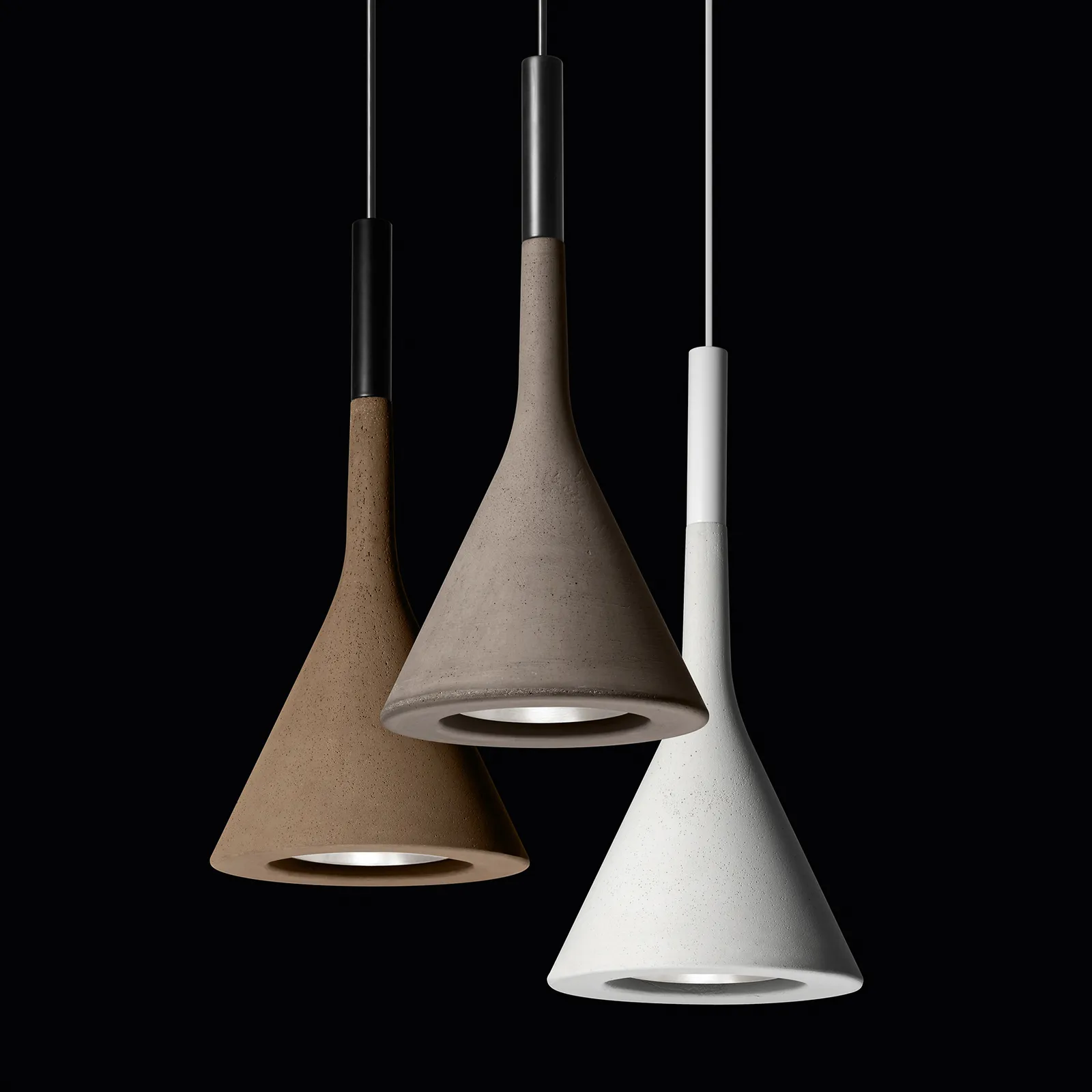 Foscarini Aplomb Mini sospensione cemento marrone