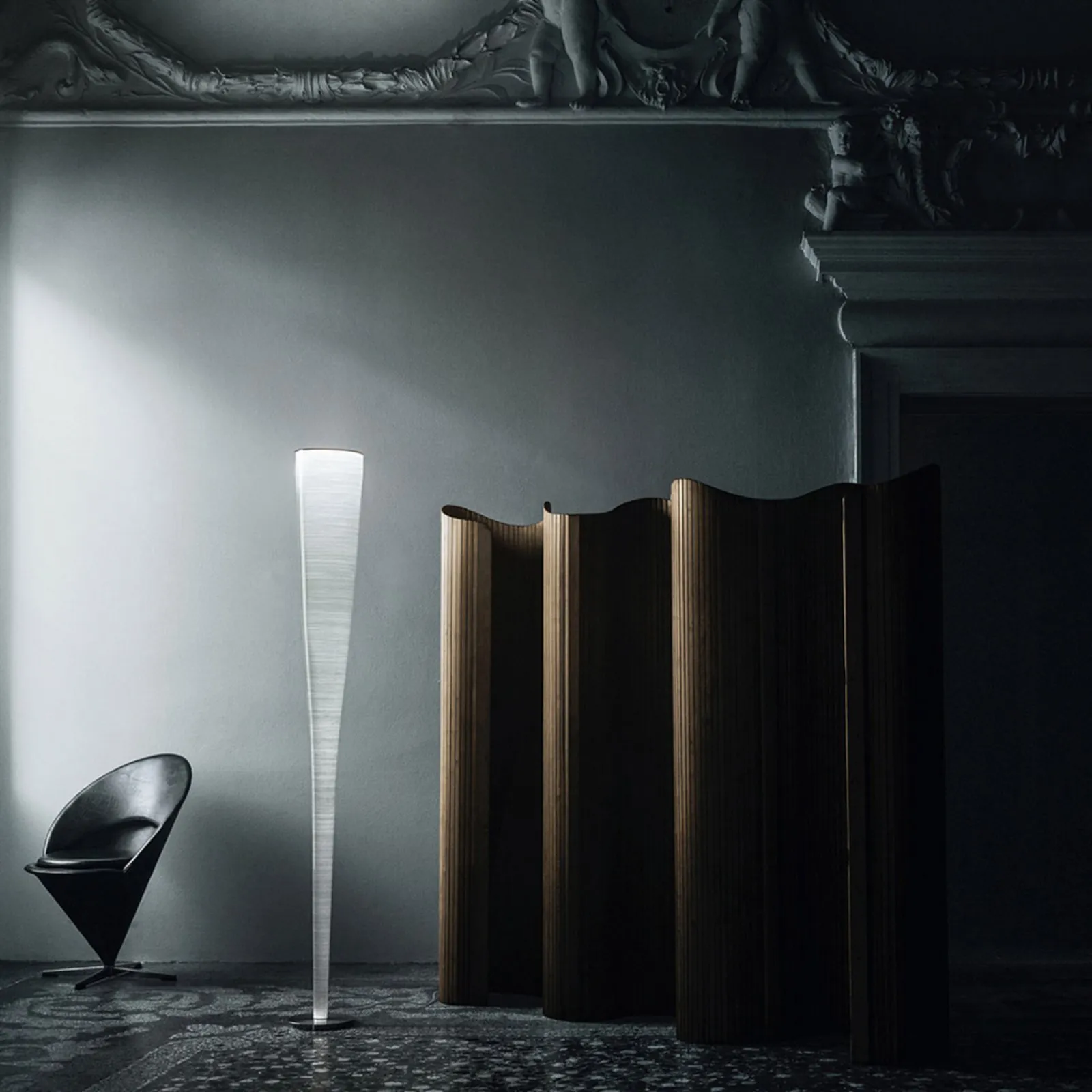 Foscarini Mite piantana E27, nero