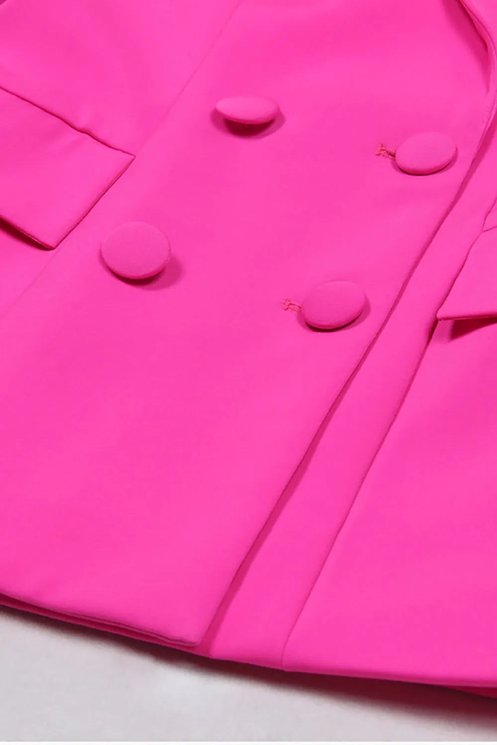 Fucsia Peak Lapel 3 Pezzi Abiti Da Cerimonia Da Donna