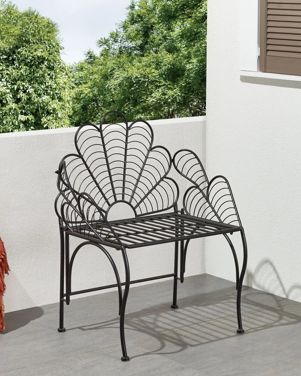 Garden Chair LIGURIA Metal Black