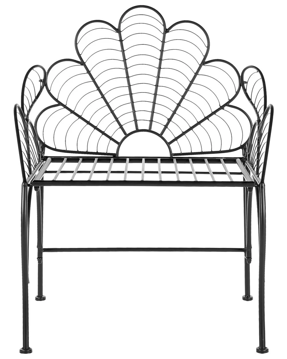 Garden Chair LIGURIA Metal Black