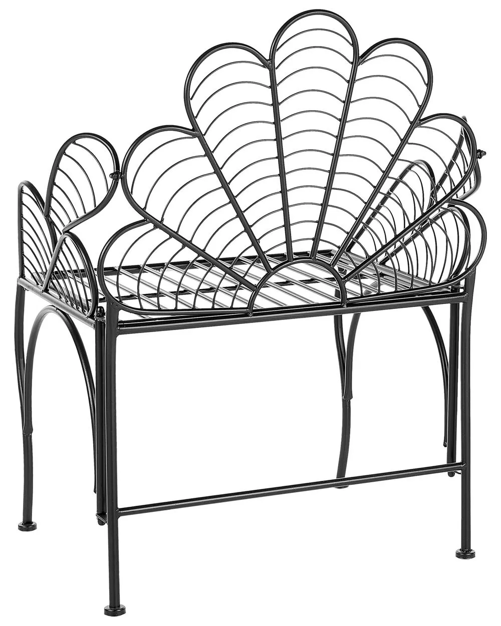 Garden Chair LIGURIA Metal Black
