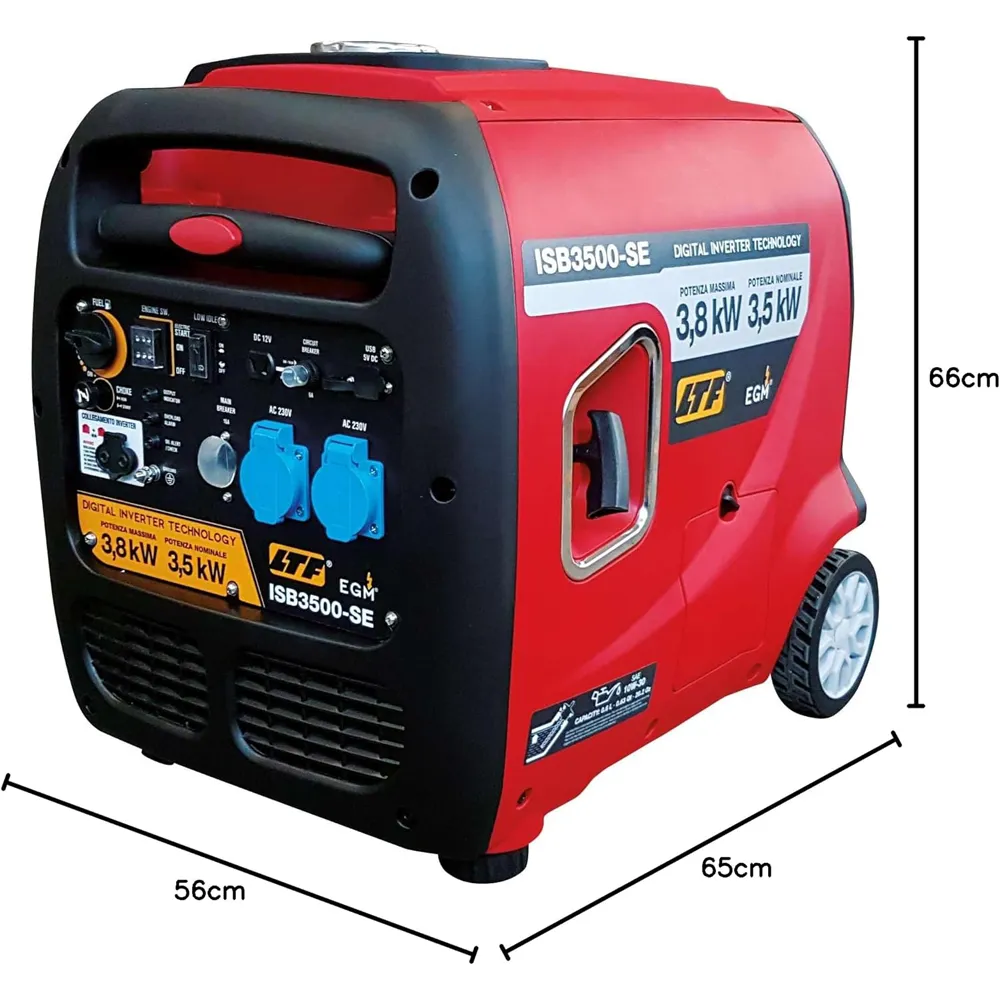 GENERATORE DI CORRENTE INVERTER SILENZIATO 3.8KW 4 TEMPI PORTATILE LTF 
