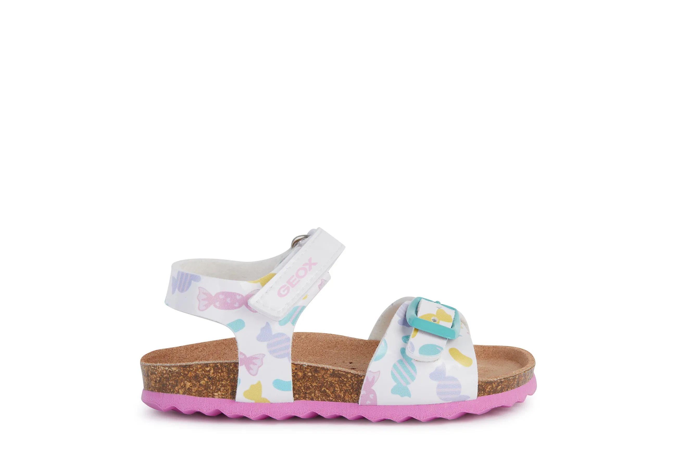 GEOX Sandalo Con Strappo Bambina - B922RA000HH WHITE/PINK  