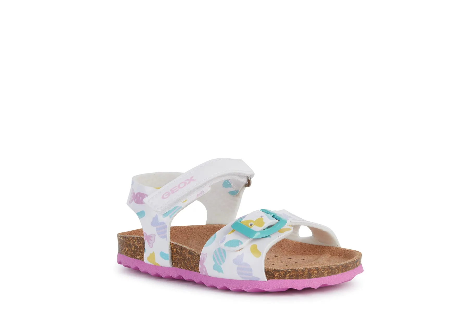 GEOX Sandalo Con Strappo Bambina - B922RA000HH WHITE/PINK  