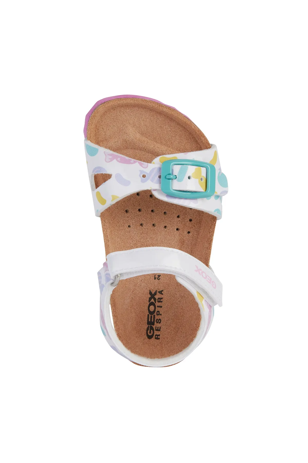 GEOX Sandalo Con Strappo Bambina - B922RA000HH WHITE/PINK  