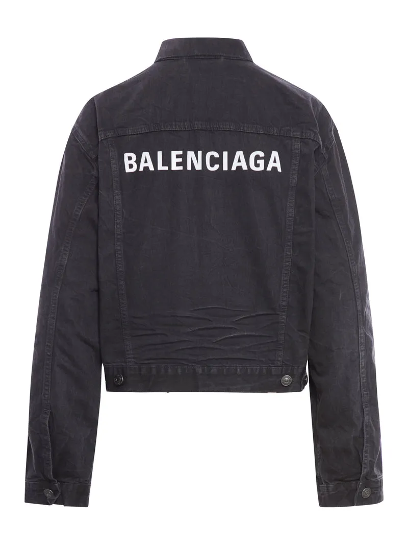 GIACCA CROP IN DENIM GIAPPONESE