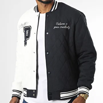 Giacca Teddy 2230108 Bianco Blu Navy