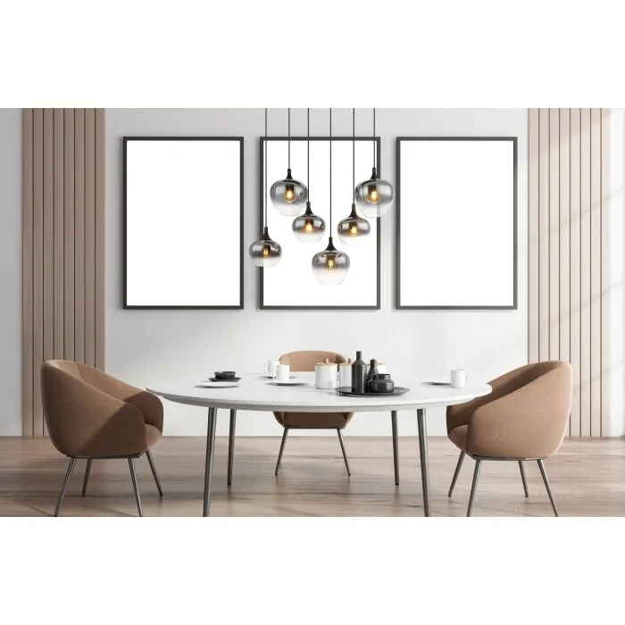 Globo MAXY Lampadario a sospensione Nero, 6-Luci