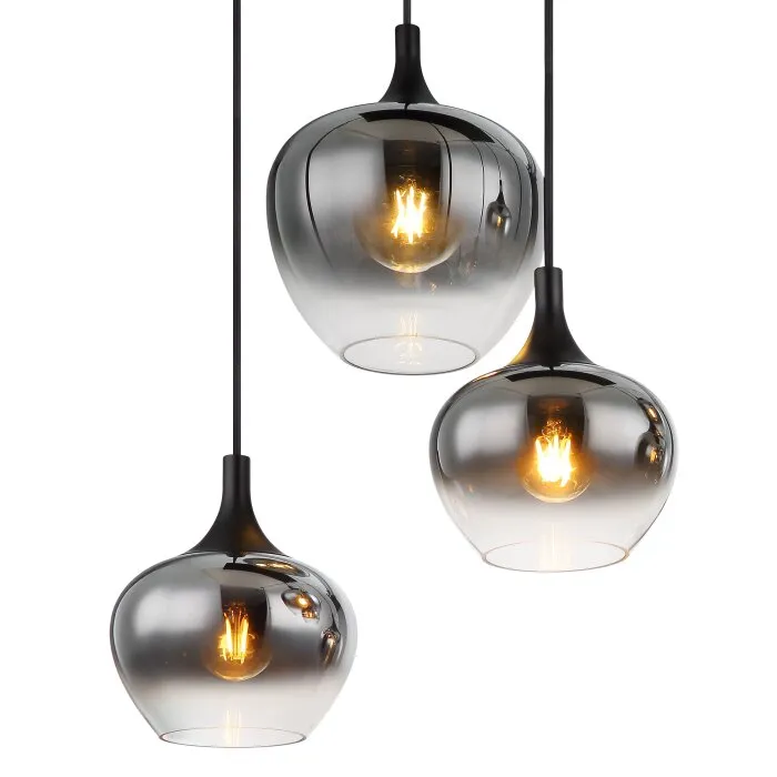 Globo MAXY Lampadario a sospensione Nero, 6-Luci