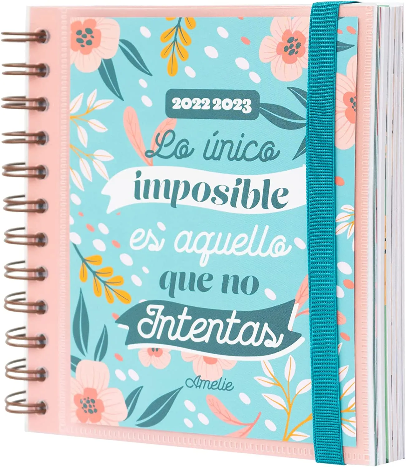 Grupo Erik: Diario Scuola 2022 2023 Glitter, diario scolastico giornaliero con 11 mesi, 16x14cm, ideale come diario glitter, dia