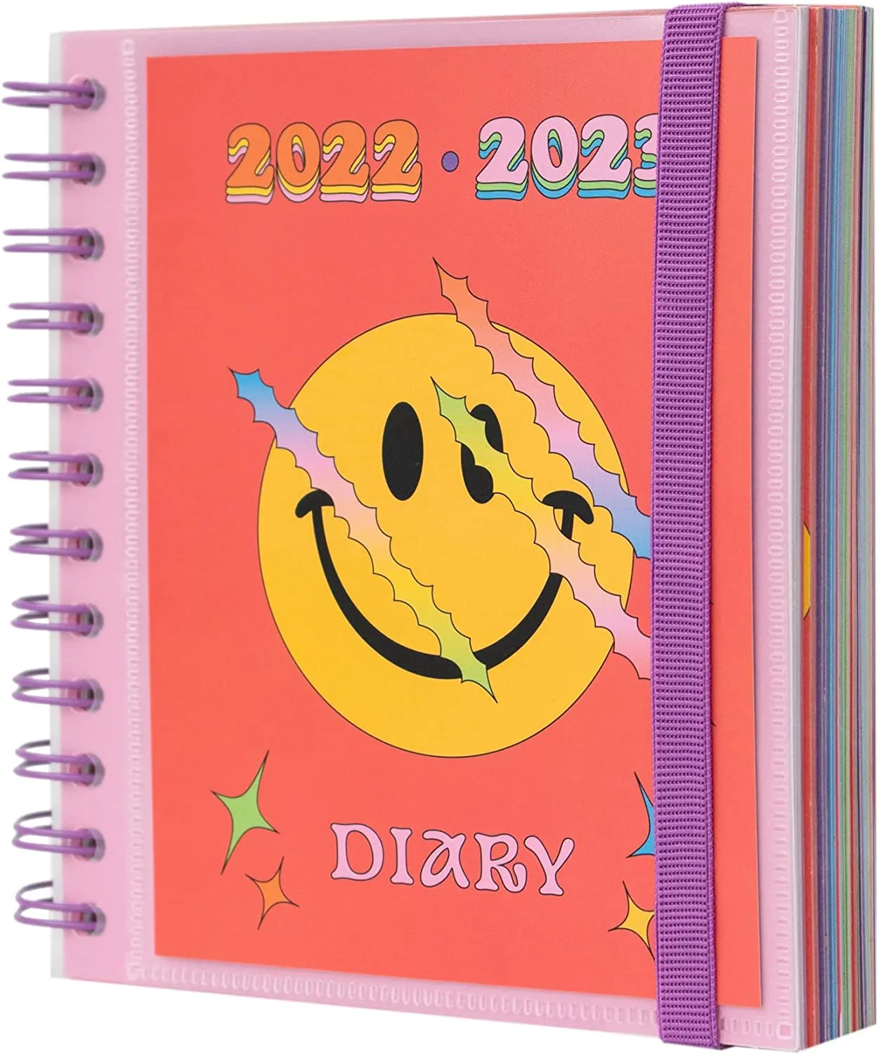 Grupo Erik: Diario Scuola 2022 2023 Glitter, diario scolastico giornaliero con 11 mesi, 16x14cm, ideale come diario glitter, dia