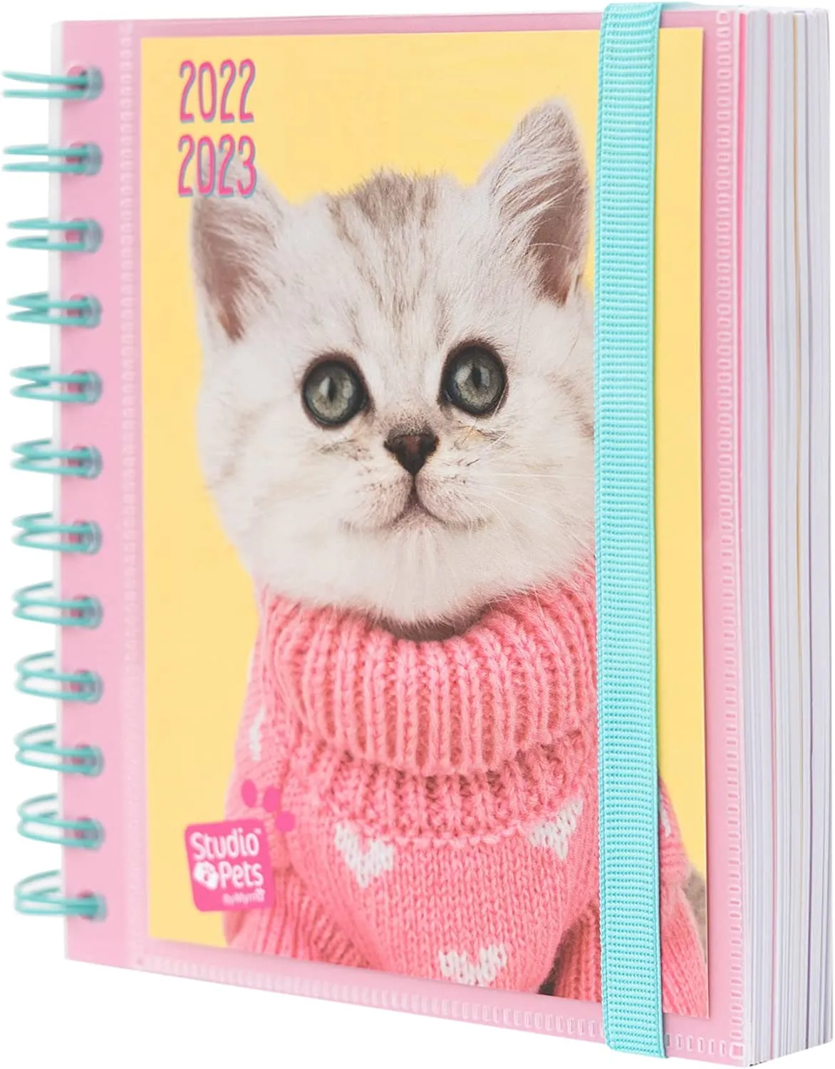Grupo Erik: Diario Scuola 2022 2023 Glitter, diario scolastico giornaliero con 11 mesi, 16x14cm, ideale come diario glitter, dia