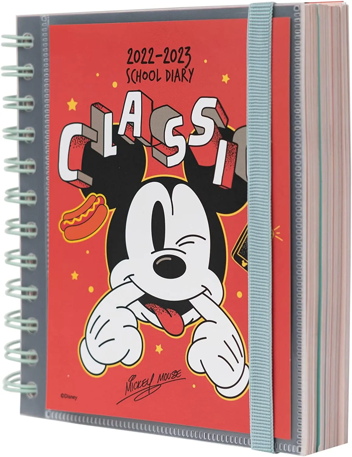 Grupo Erik: Diario Scuola 2022 2023 Glitter, diario scolastico giornaliero con 11 mesi, 16x14cm, ideale come diario glitter, dia