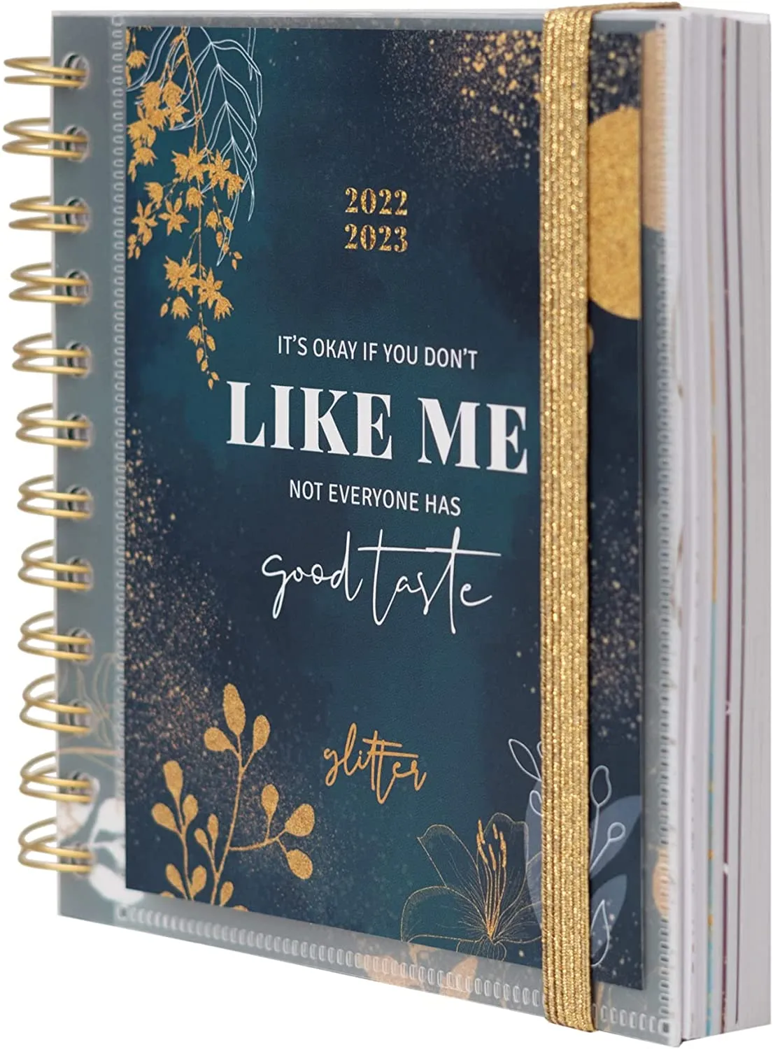 Grupo Erik: Diario Scuola 2022 2023 Glitter, diario scolastico giornaliero con 11 mesi, 16x14cm, ideale come diario glitter, dia