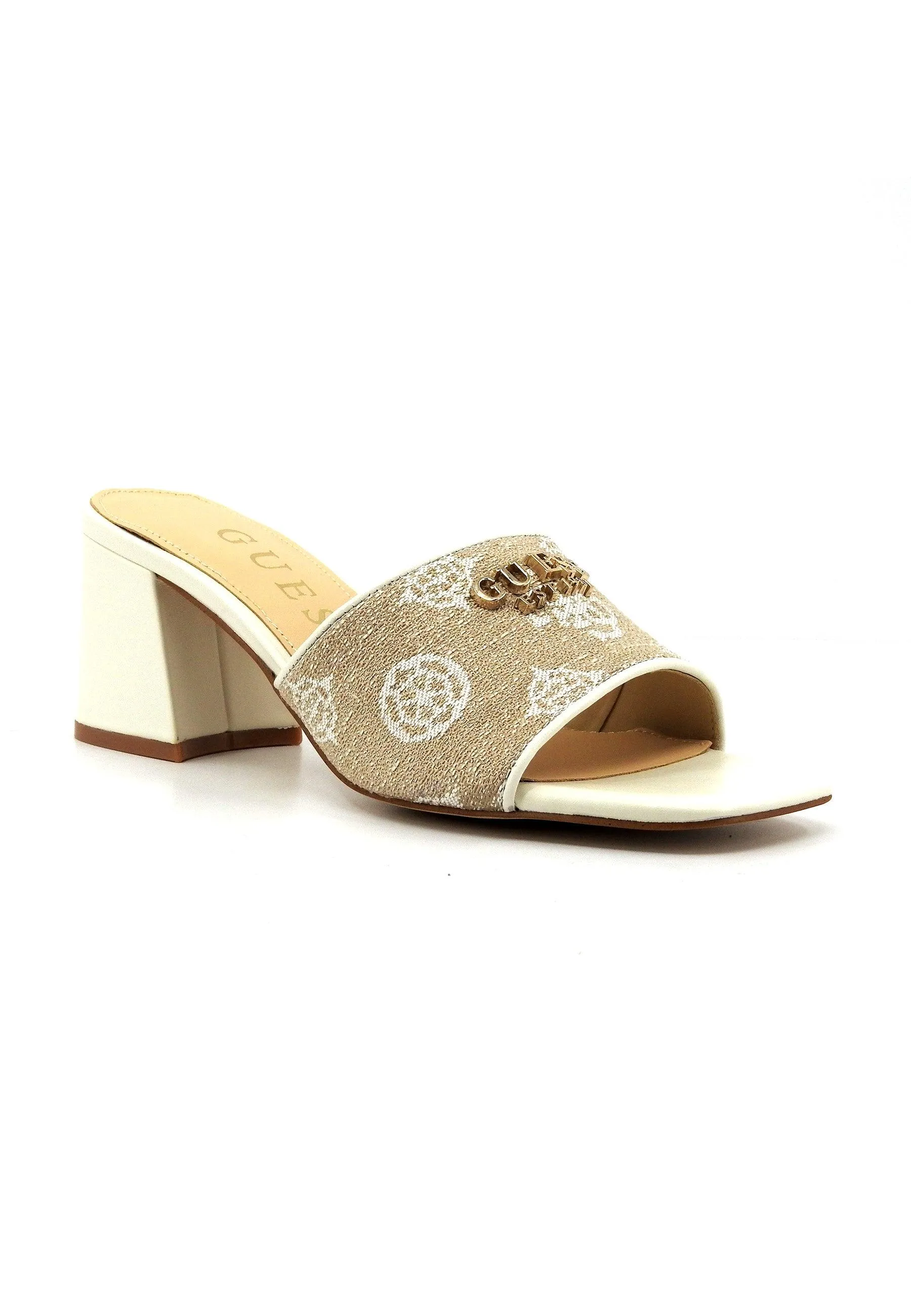 GUESS Ciabatta Tacco Donna White FLJGAIFAL03