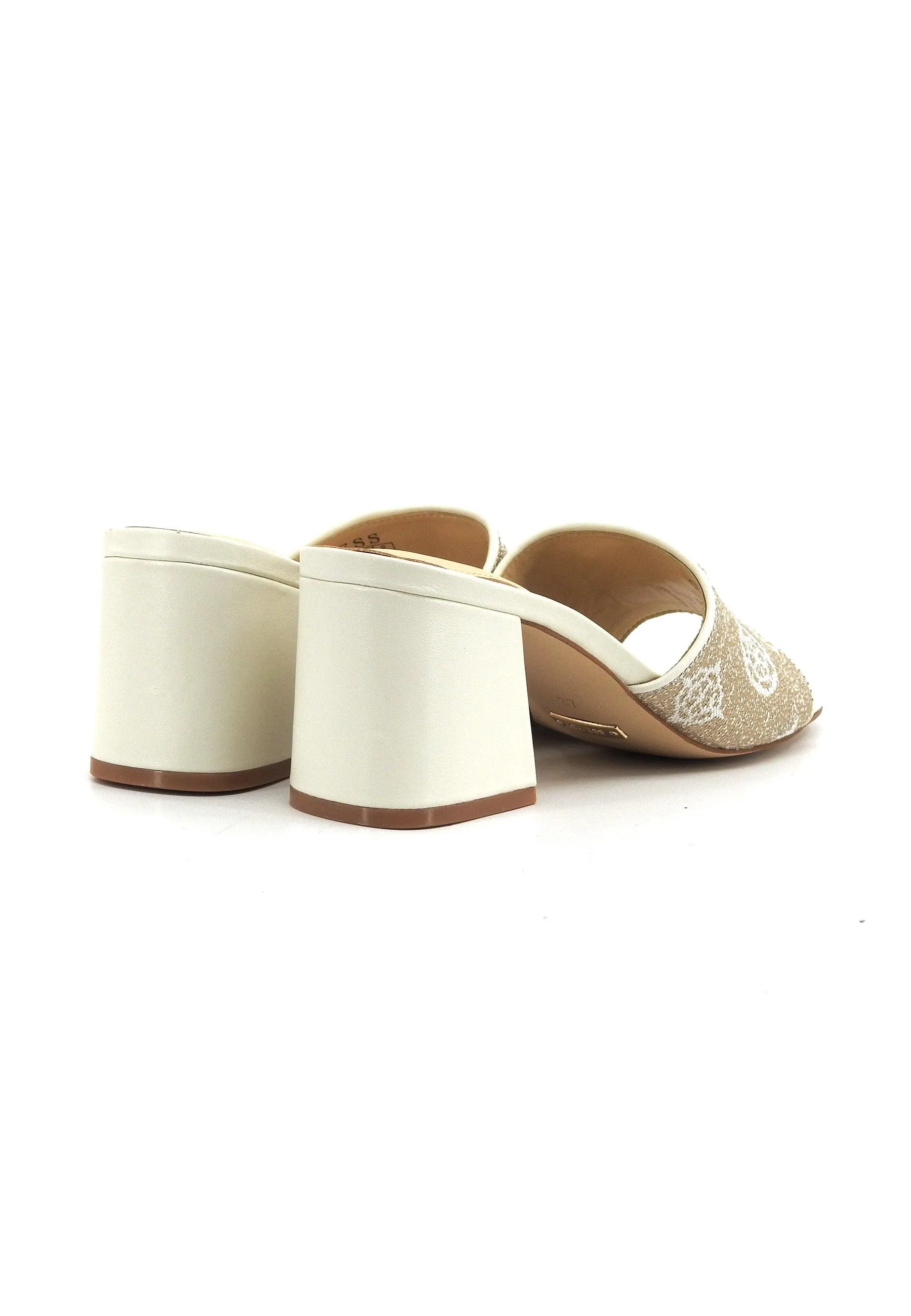 GUESS Ciabatta Tacco Donna White FLJGAIFAL03