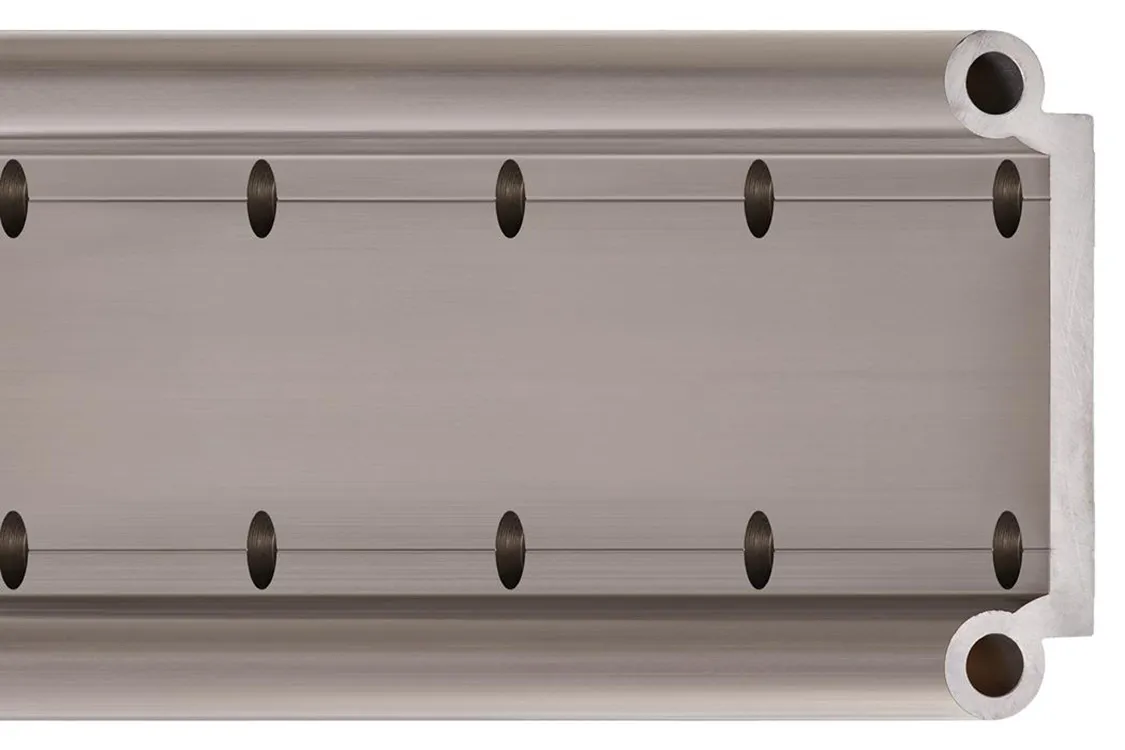 Guida lineare Igus, serie Largh., guida da 1000mm x 74mm, in Alluminio anodizzato rigido, Acciaio inox