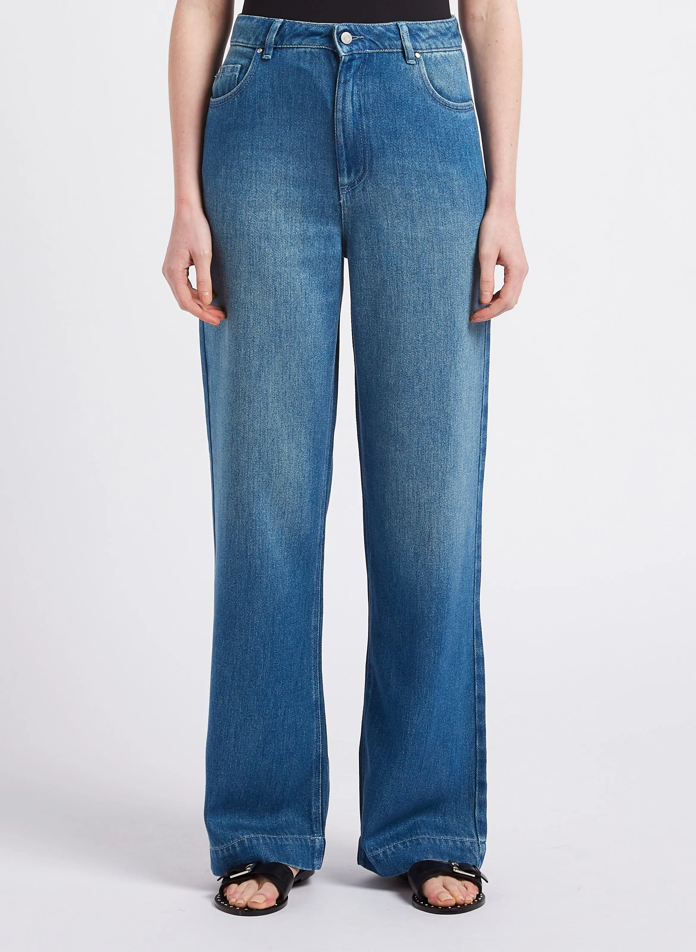  IKKS   Jeans bootcut a vita alta | Blu