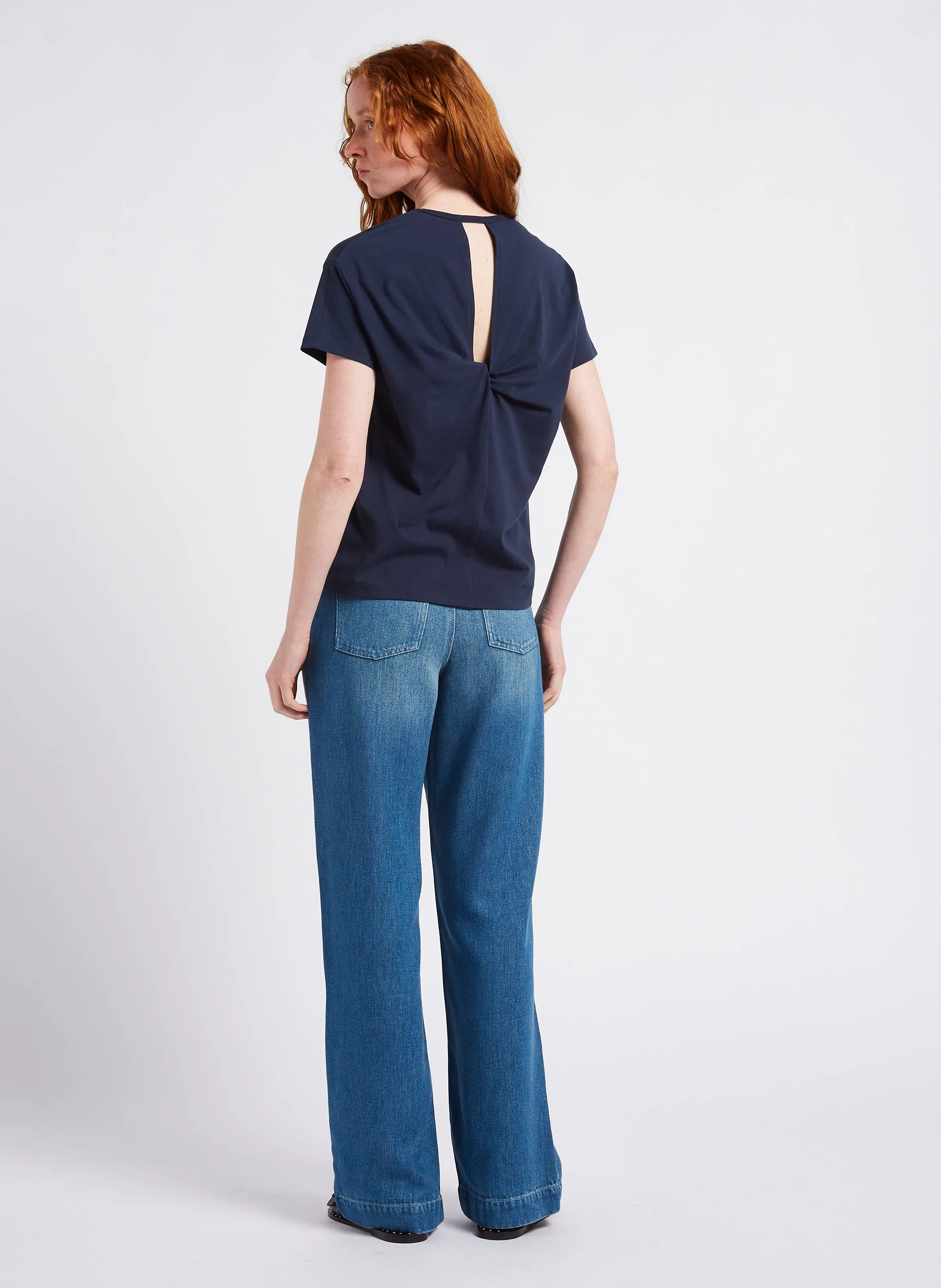  IKKS   Jeans bootcut a vita alta | Blu