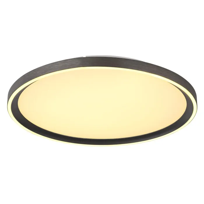 Illuminazione Globo Lighting Dublin Plafoniera LED Grigio, 1-Luce, Telecomando