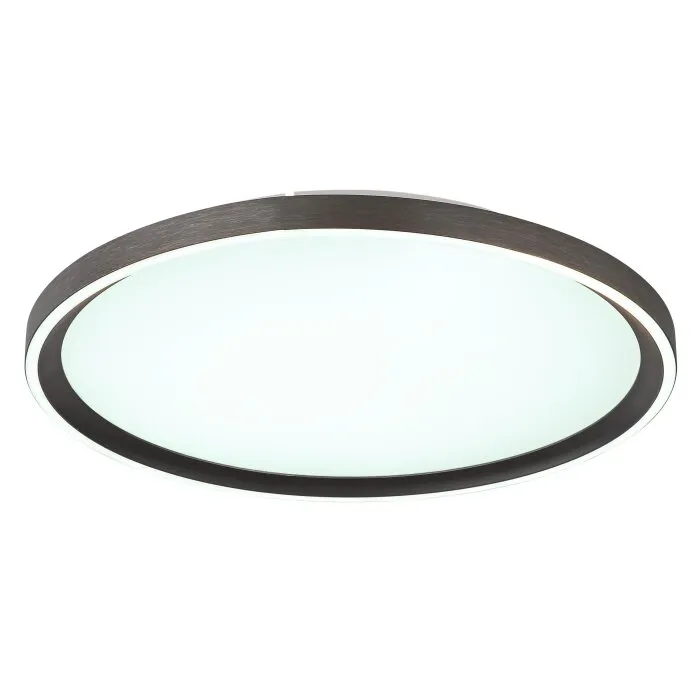 Illuminazione Globo Lighting Dublin Plafoniera LED Grigio, 1-Luce, Telecomando
