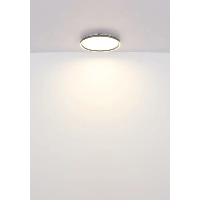 Illuminazione Globo Lighting Dublin Plafoniera LED Grigio, 1-Luce, Telecomando